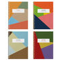 Personalised Colour Block Combined Diary And Notebook, thumbnail 3 of 12