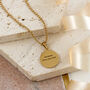 Personalised Small St Christopher Gold Plated Sterling Silver Necklace, thumbnail 4 of 10