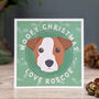 Personalised Woofy Christmas Card Choose From 30 Breeds, thumbnail 2 of 10