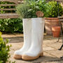 Personalised Gift Set Of Two Welly Boots Planters, thumbnail 3 of 12