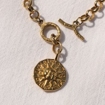 Zodiac Sun Pendant Necklace, 9 of 9