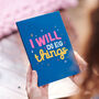 'I Will Do Big Things' Positive Notebook, thumbnail 1 of 2