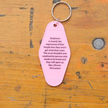 Hoy Nostalgia Motel Keyring The Grand Budapest Hotel, 3 of 9