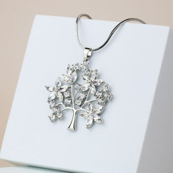 Sparkly Tree Pendant Necklace, 3 of 5