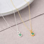 Gem Dot Chrysoprase May Birthstone Necklace, thumbnail 1 of 5