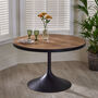 Manhattan Round Reclaimed Wood Dining Table, thumbnail 1 of 6
