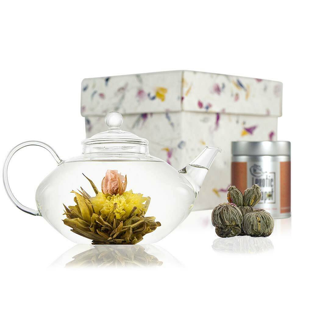 Prestige Flowering Tea Gift Set By The Exotic Teapot