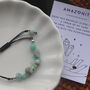 Amazonite Crystal Bracelet – Adjustable Cord, thumbnail 3 of 5