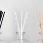 Large Clear Glass Diffuser Bottle And Reeds, thumbnail 7 of 9