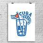 'Cuba Libre' Cocktail Fine Art Giclee Print, thumbnail 1 of 3