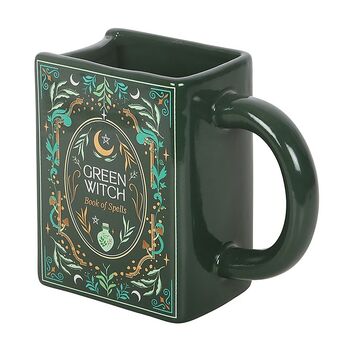 Green Witch Book Shaped Mug, 2 of 2