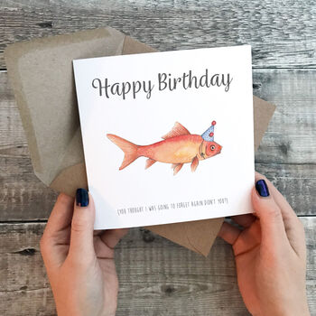 Goldfish Birthday Card, 3 of 4