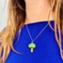 Broccoli Glitter Charm Necklace / Foodie Gift / Novelty Vegetable Jewellery / Colourful Accessories, thumbnail 6 of 6