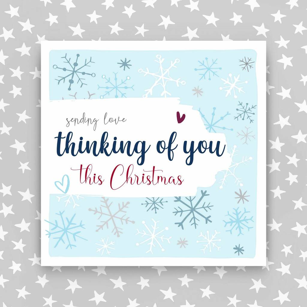 Thinking Of You This Christmas Card By Molly Mae®  notonthehighstreet.com