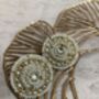 Indian Gold Plated Kundan Stud Earrings, thumbnail 1 of 3