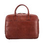 Luxury Leather Soft Briefcase 'Calvino Croco', thumbnail 2 of 10