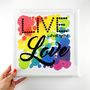 'Live What You Love' Modern Cross Stitch Kit, thumbnail 3 of 5