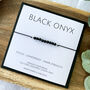 Black Onyx Silk Bracelet, thumbnail 1 of 6