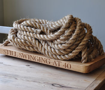 Personalised Large Oak And Rope Swing, 4 of 7