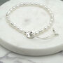 Personalised Pearl And Sterling Silver Bracelet, thumbnail 1 of 4