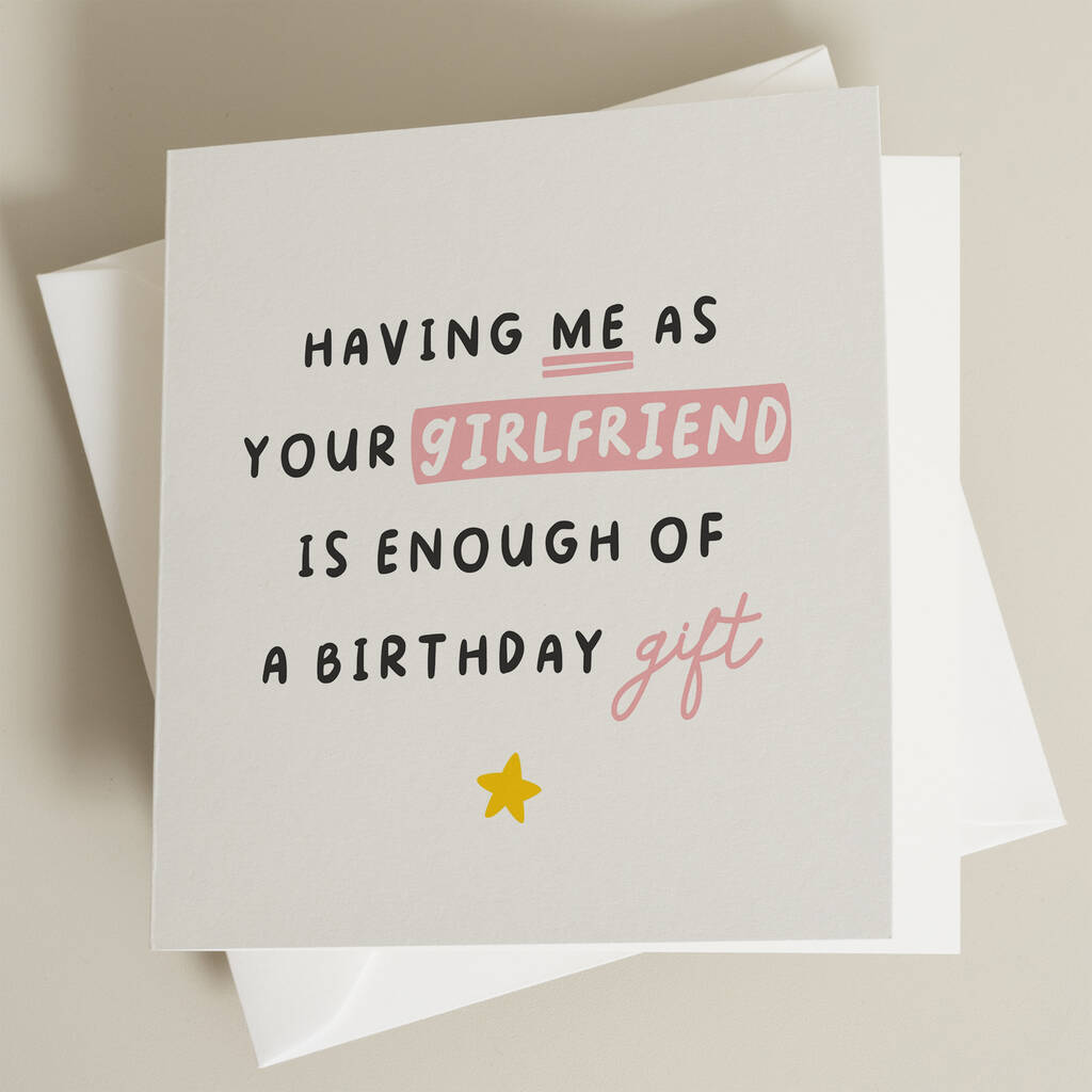 Joke Birthday Card For Boyfriend By Paper Scene