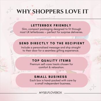 Rose Quartz Letterbox Pamper Gift Box – Comfort And Relaxation Self Care Gift, 6 of 10