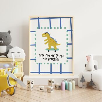 Modern Christian Nursery Print Set Of Three, 6 of 6