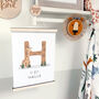 Personalised Giraffe Initial Nursery Print, thumbnail 6 of 8