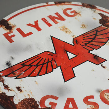 Flying A Gasoline Sign, 2 of 4