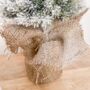 Pre Lit Snowy Tree With Hessian Base, thumbnail 4 of 4