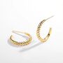 Twisted Hoops Gold Vermeil, thumbnail 2 of 3