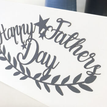 Father's Day Papercut Card, 3 of 9