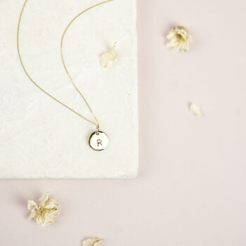 Personalised Solid Gold Disk Necklace, 4 of 9