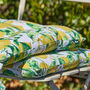 Set Of Two Tie On Lemon Print Seat Pads, thumbnail 5 of 5
