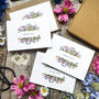 Wildflower Foxglove And Lupin Thank You Cards, thumbnail 4 of 5