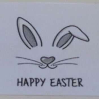 Happy Easter Brown Bunny And Gift Card And Gift Box, 4 of 8