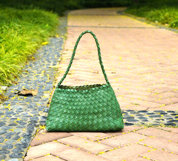 Weaving Leather Shoulder Bag, 7 of 8