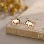 Sterling Silver Wild Boar Stud Earrings, thumbnail 5 of 12
