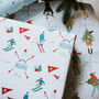 Personalised Christmas Alpine Ski Wrapping Paper, thumbnail 1 of 3