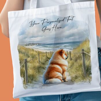 Personalised Chow Chow Dog Beach Walk Collection, 8 of 8