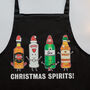 'Christmas Spirits' Christmas Cooking Apron, thumbnail 3 of 4