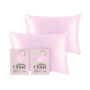 Silver Cloud Pink Satin Pillowcase Infused With Silver Ions Twinpack, thumbnail 1 of 5