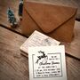 Christmas Invitation Personalised Rubber Stamp, thumbnail 1 of 4