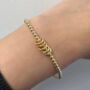 Gold Vermeil Milestone Birthday Stretch Bracelet In Various Ages, thumbnail 1 of 6