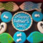 Personalised Fishing Biscuit Tin For Birthdays, Retirement, Teachers Gift And Father’s Day Gift For Lovers Of Fishing, thumbnail 1 of 3