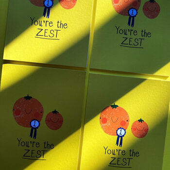 'You're The Zest' Congratulations Card, 2 of 3