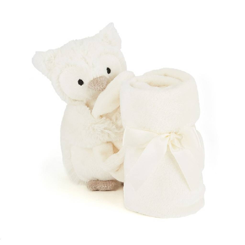 Personalised Cream Bashful Snowy Owl Comforter By That's Mine ...