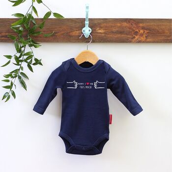 'Mummy I Love You This Much' Baby Vest, 9 of 12