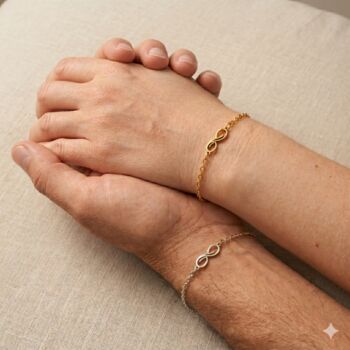 Infinity Bracelet Matching Couple Set, 3 of 6