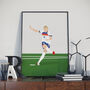 Chloe Kelly 2025 England Euros Print, thumbnail 1 of 4